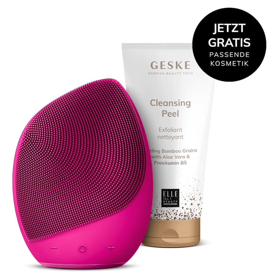 GESKE Sonic Facial Brush | 5 in 1 Farbe: Magenta + Gratis Kosmetik