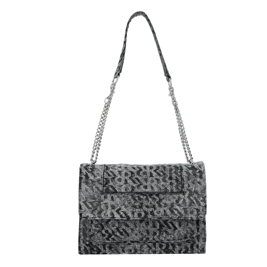 Replay Umhängetasche washed black Grau Damen