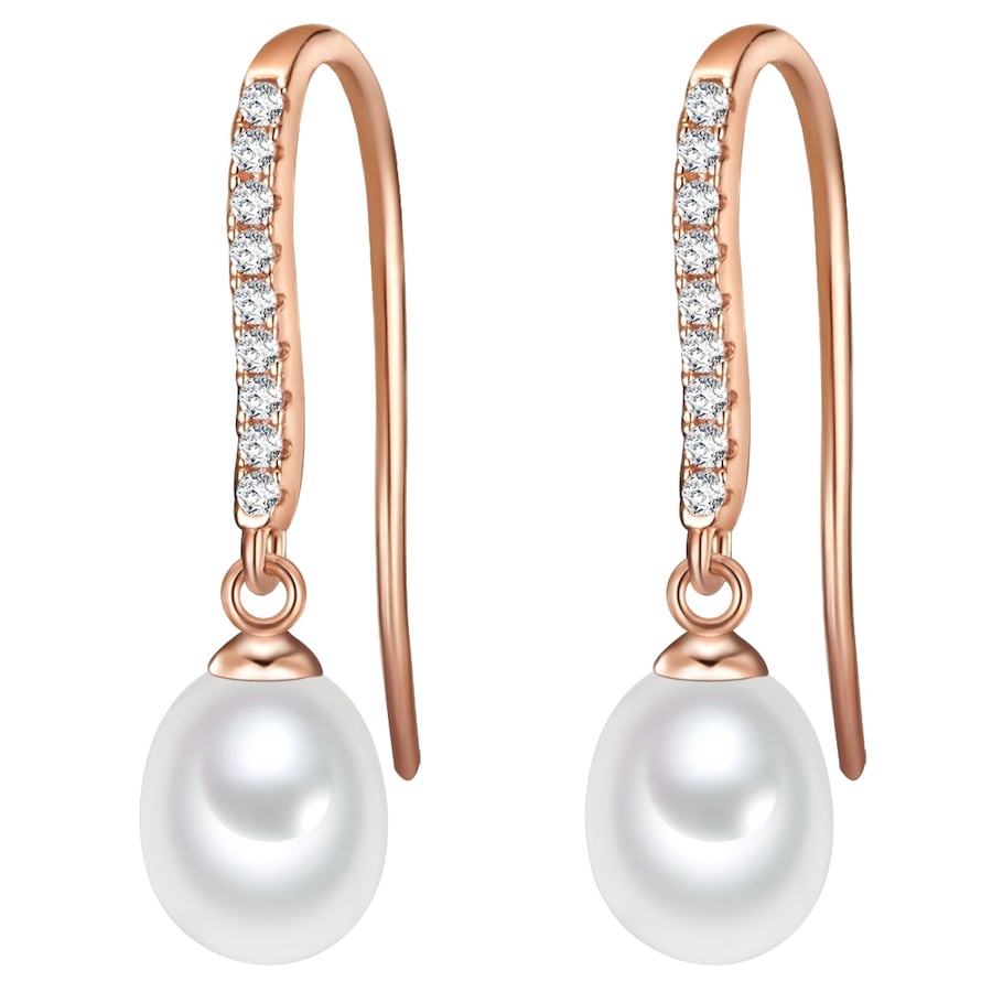 Valero Pearls Ohrhänger 925er Silber roségold Damen