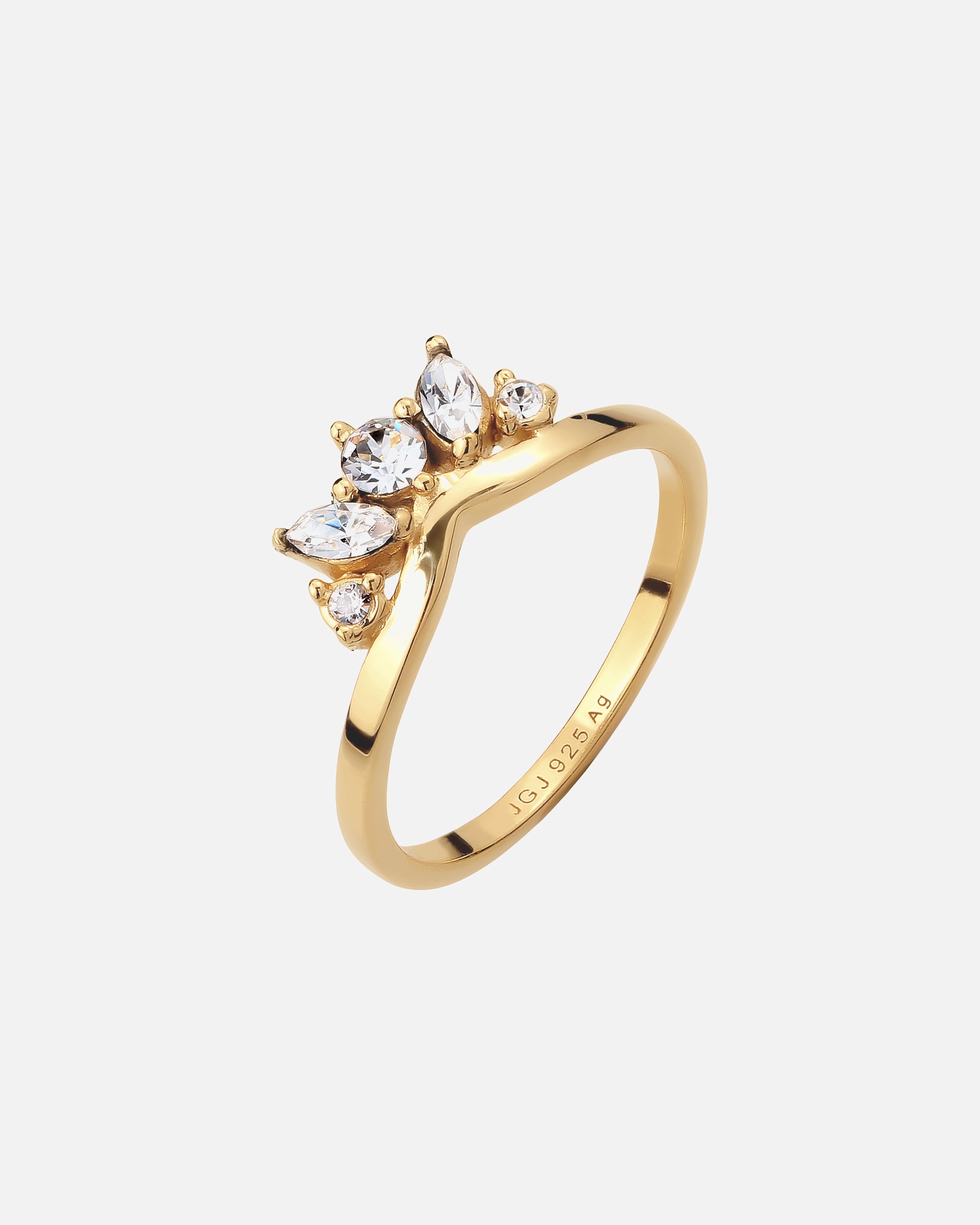 Ring für Weiblich Elli Krone mit Kristallen von Swarovski®925 Sterling Silber 58