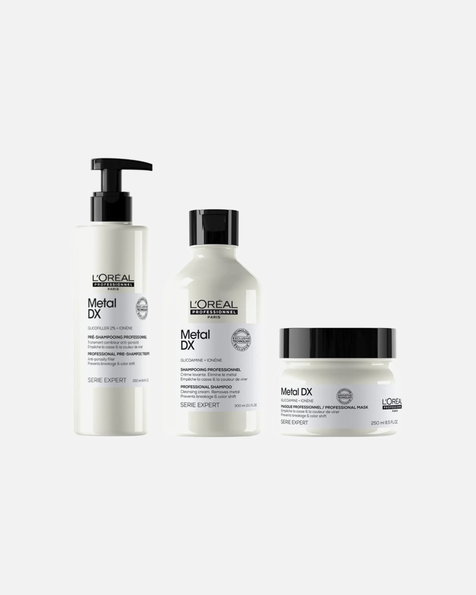 Haarpflegeset für Weiblich L´Oréal Professionnel Paris Metal DX Pre-Shampoo 3er Set 1 Stück