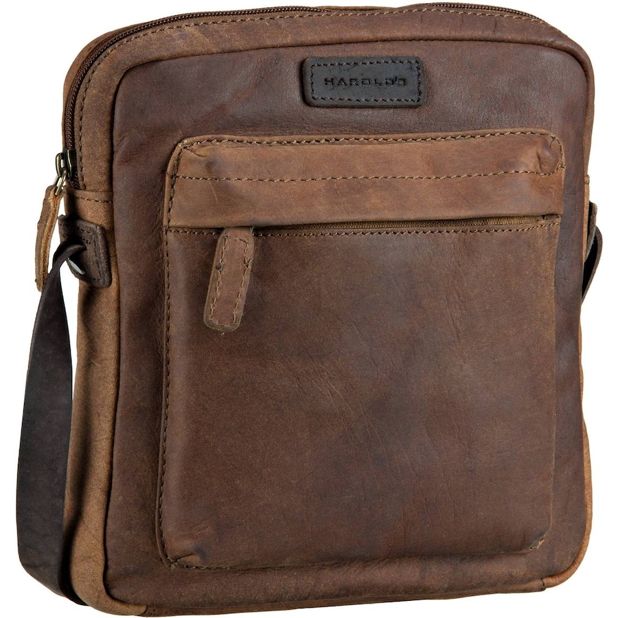 Harold's Umhängetasche Antic 2740 Crossbag M Natur Braun
