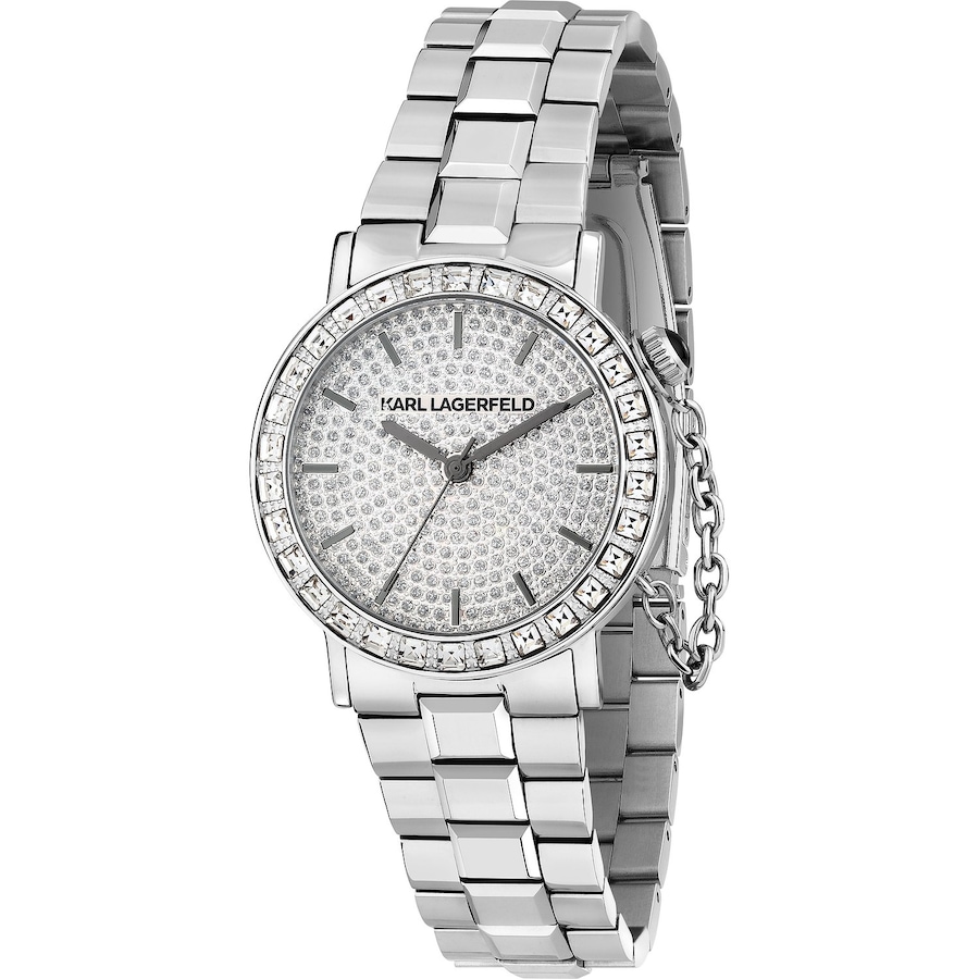 Karl Lagerfeld Damenuhr Edelstahl silber Damen