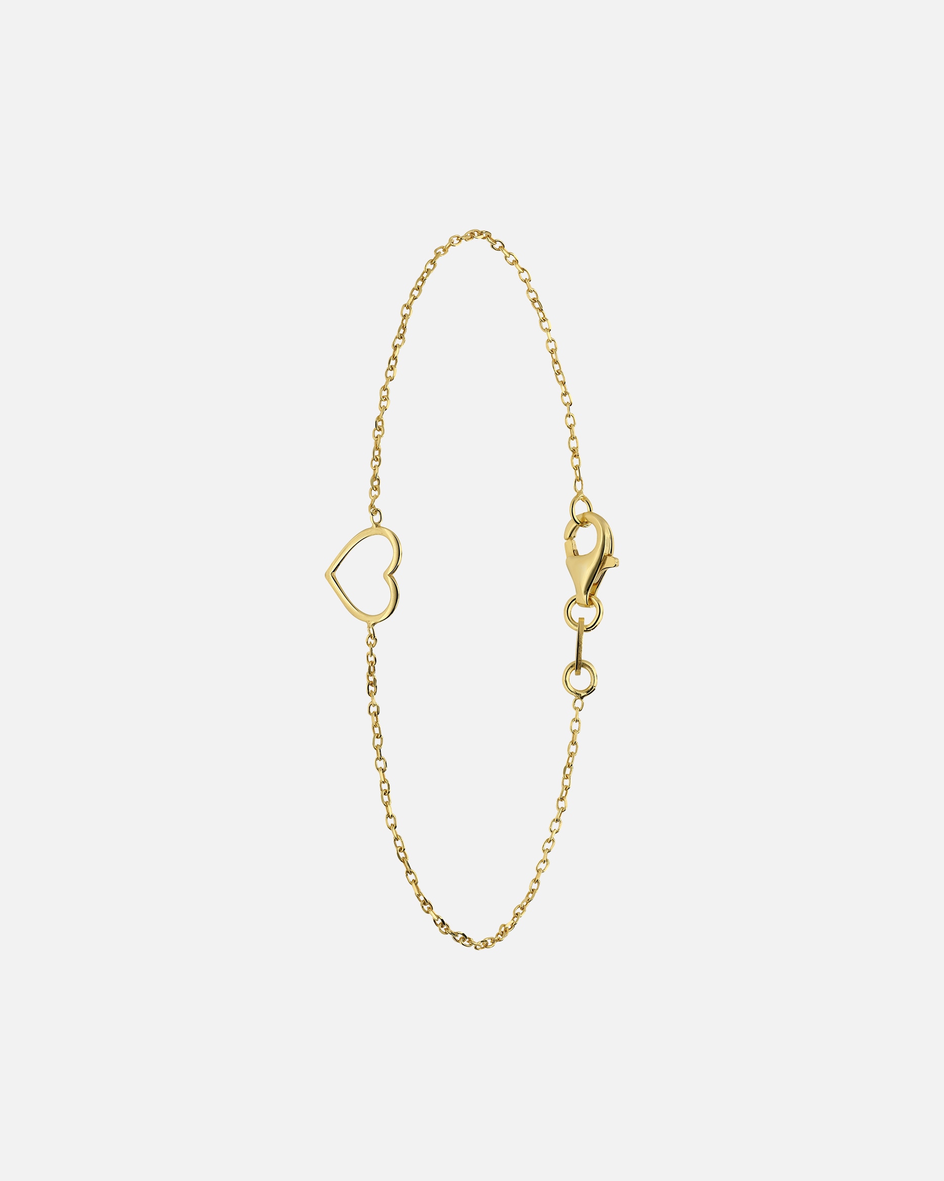 Armband für Weiblich Lucardi Armband 925 Silber Gold - 18.0