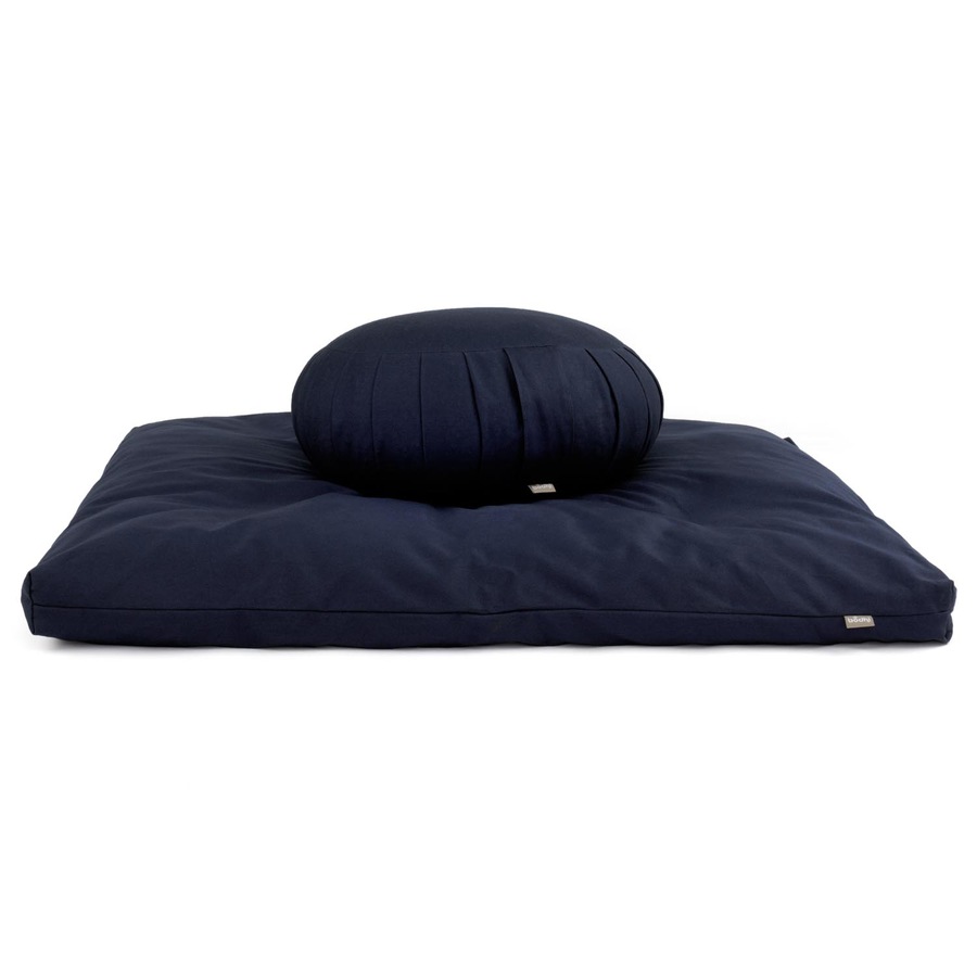 bodhi Meditations-Set ECO ZAFU-Kissen + Zabuton dunkelblau
