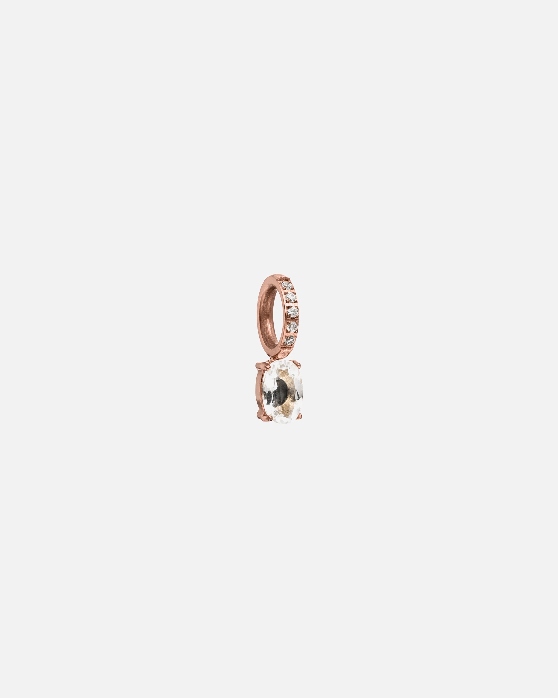 Schmuckanhänger für Unisex Purelei Geburtsstein April Bergkristall Charm 100% Edelstahl Rosegold