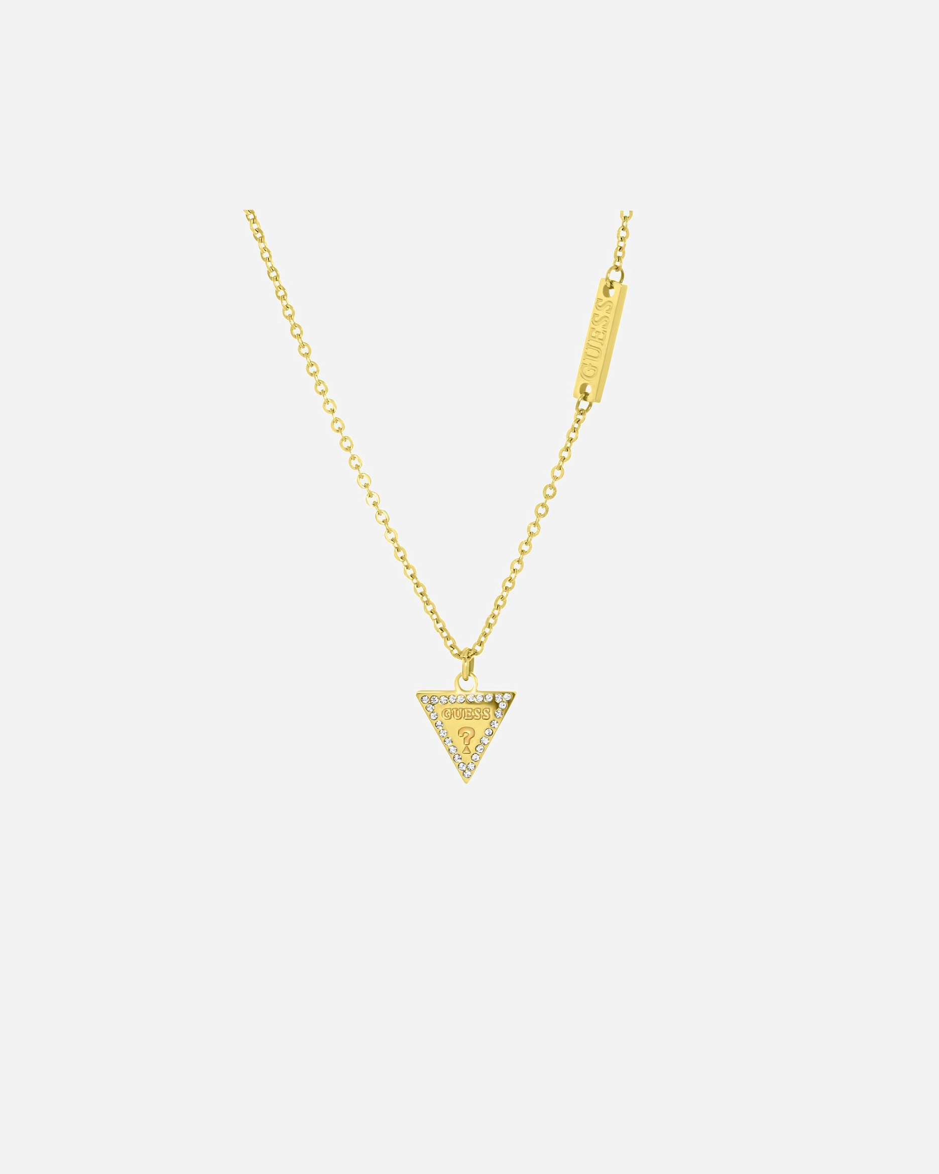 Halskette für Weiblich Guess Halskette Triangle Stahl Gold