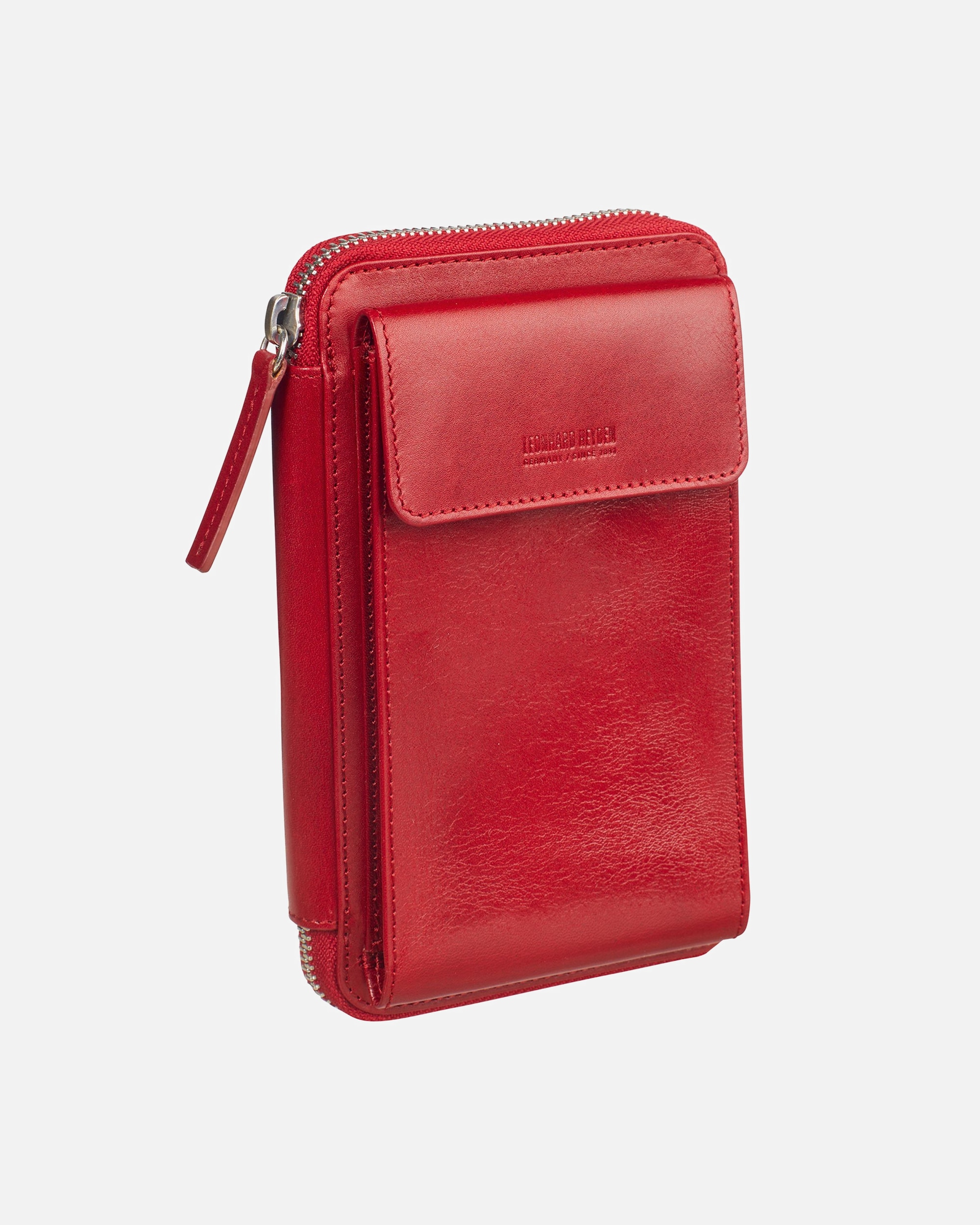 Handy Accessoire für Männlich Leonhard Heyden Cambridge Handytasche Leder 11 cm rot