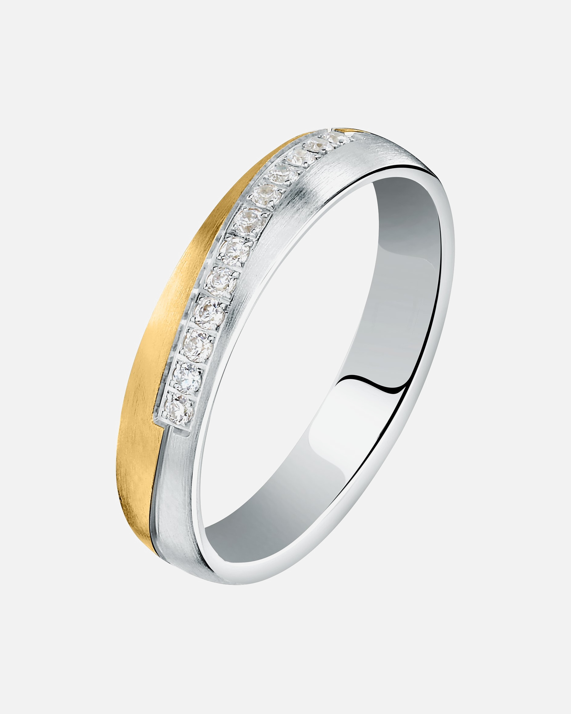 Ring für Weiblich CHRIST Damenring 375er Weißgold, 375er Gelbgold 58