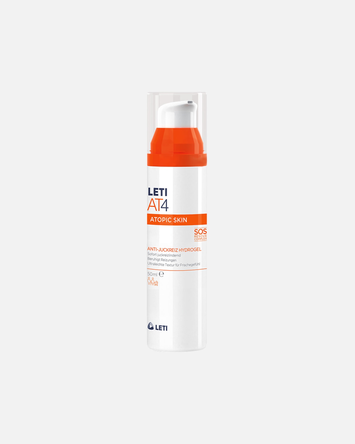Neurodermitispflege für Unisex LETI Pharma AT4 Anti Juckreiz Hydrogel 50 ml