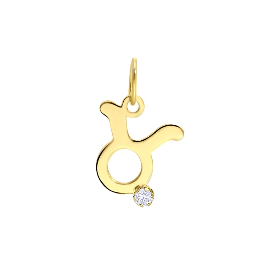 Lucardi Anhänger 9 carat - Steinbock Stier Damen