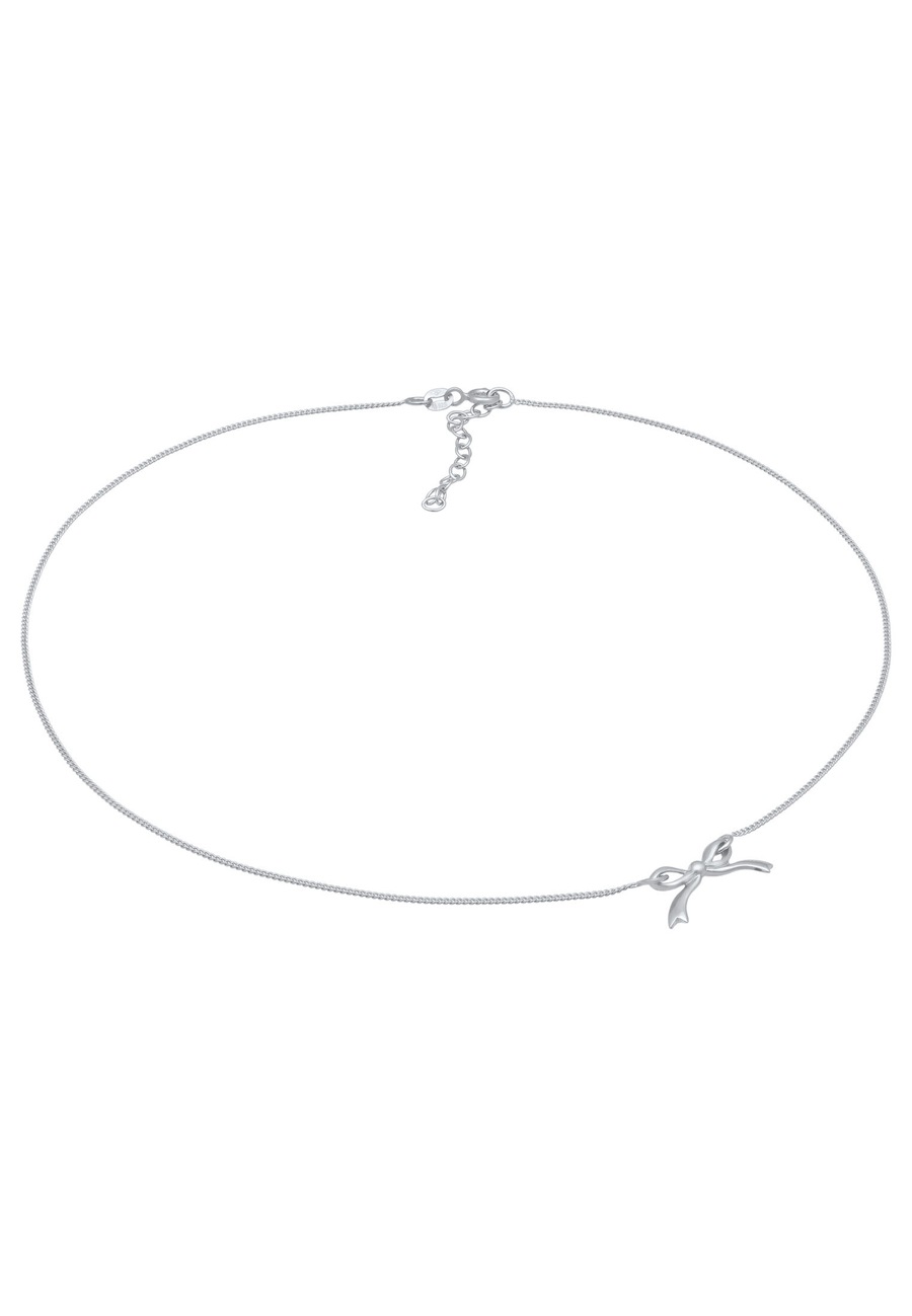 Elli Choker Schleife 925 Sterling Silber Romantik silberfarben Damen