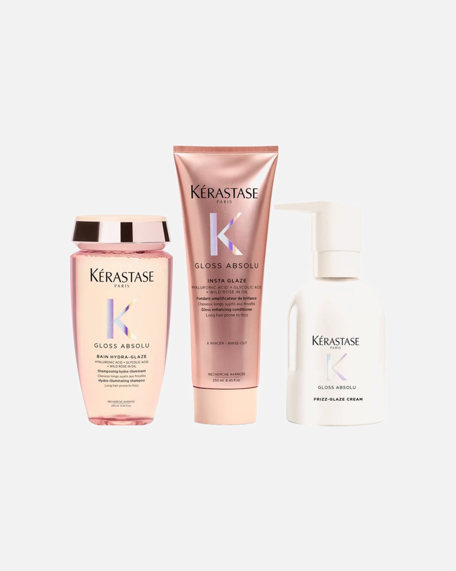 Haarpflegeset für Weiblich Kérastase Gloss Absolu Set Cream (Shampoo / Spülung / Glaze Cream) 1 Stück
