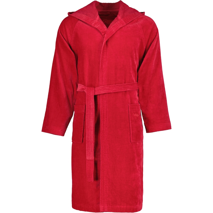 Vossen Bademäntel unisex Kurzmantel mit Kapuze Texas rubin - 3900 XS Weiss