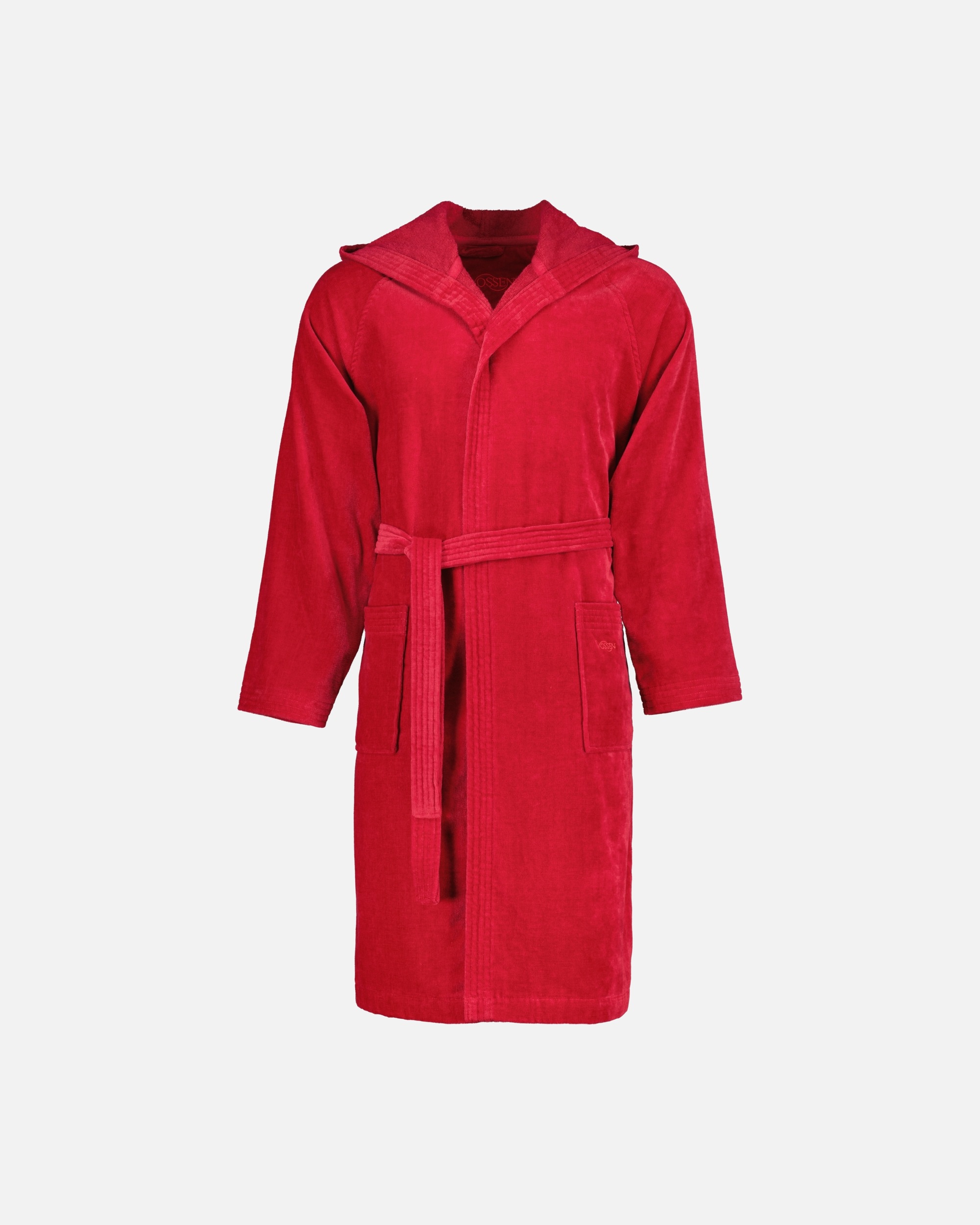 Bademantel für Unisex Vossen Vossen Bademäntel unisex Kurzmantel mit Kapuze Texas rubin - 3900 M