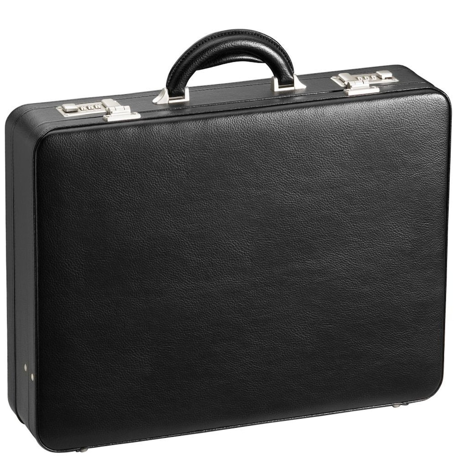 d & n Tradition Aktenkoffer 46 cm schwarz Schwarz