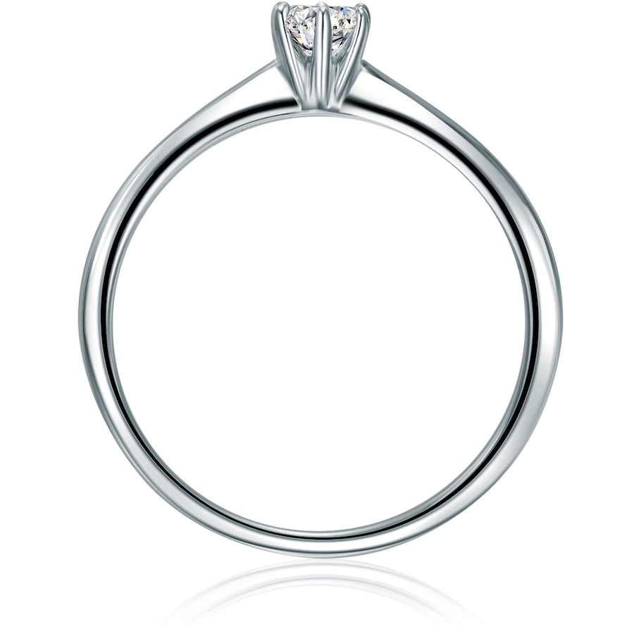 Trilani Ring aus Sterling Silber in silber mit Zirkonia 52 Damen
