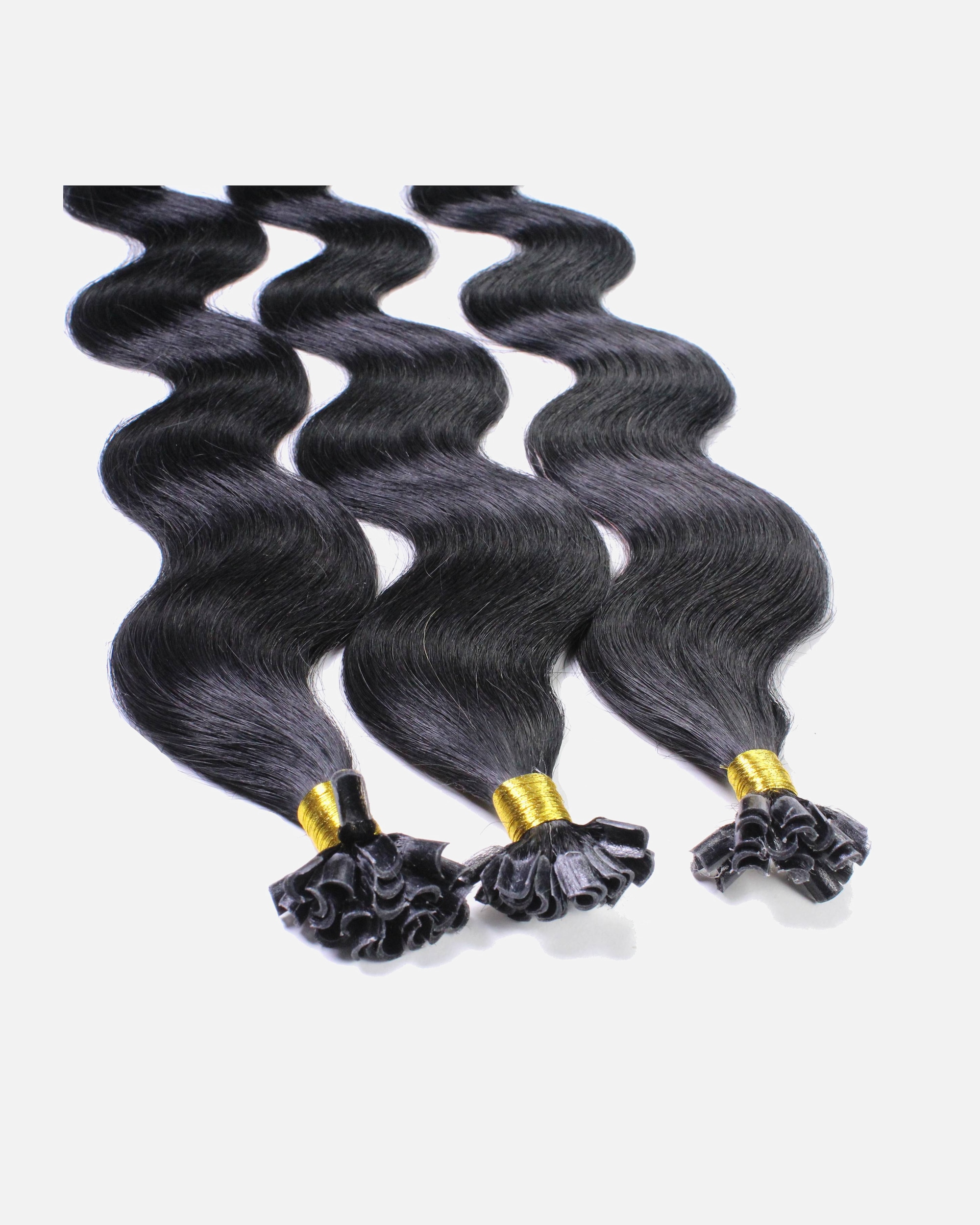 Extensions für Weiblich hair2heart Bonding Extensions Echthaar #2/0 Schwarz 0.5g 50cm