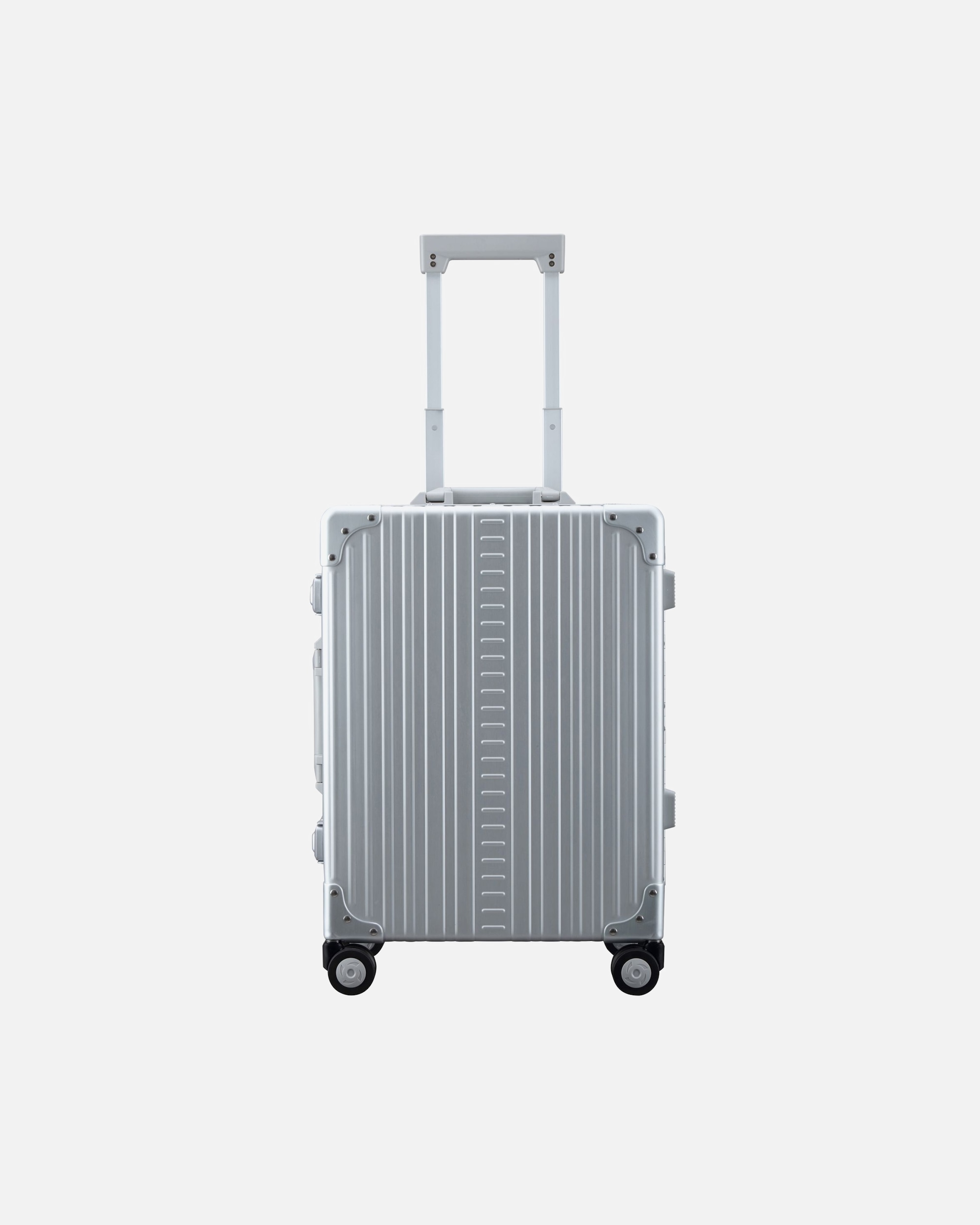 Handgepäckkoffer für Männlich Aleon Traveler 4 Rollen Kabinentrolley 55 cm platinum