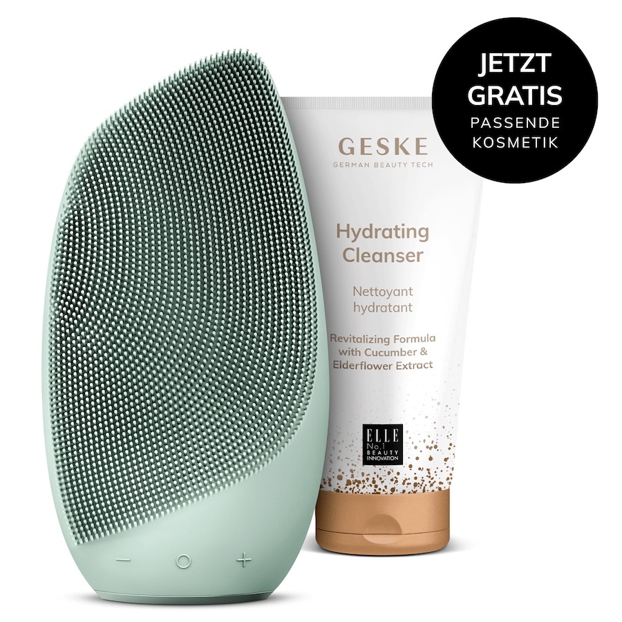 GESKE Sonic Thermo Facial Brush | 6 in 1 Farbe: Green + Gratis Kosmetik