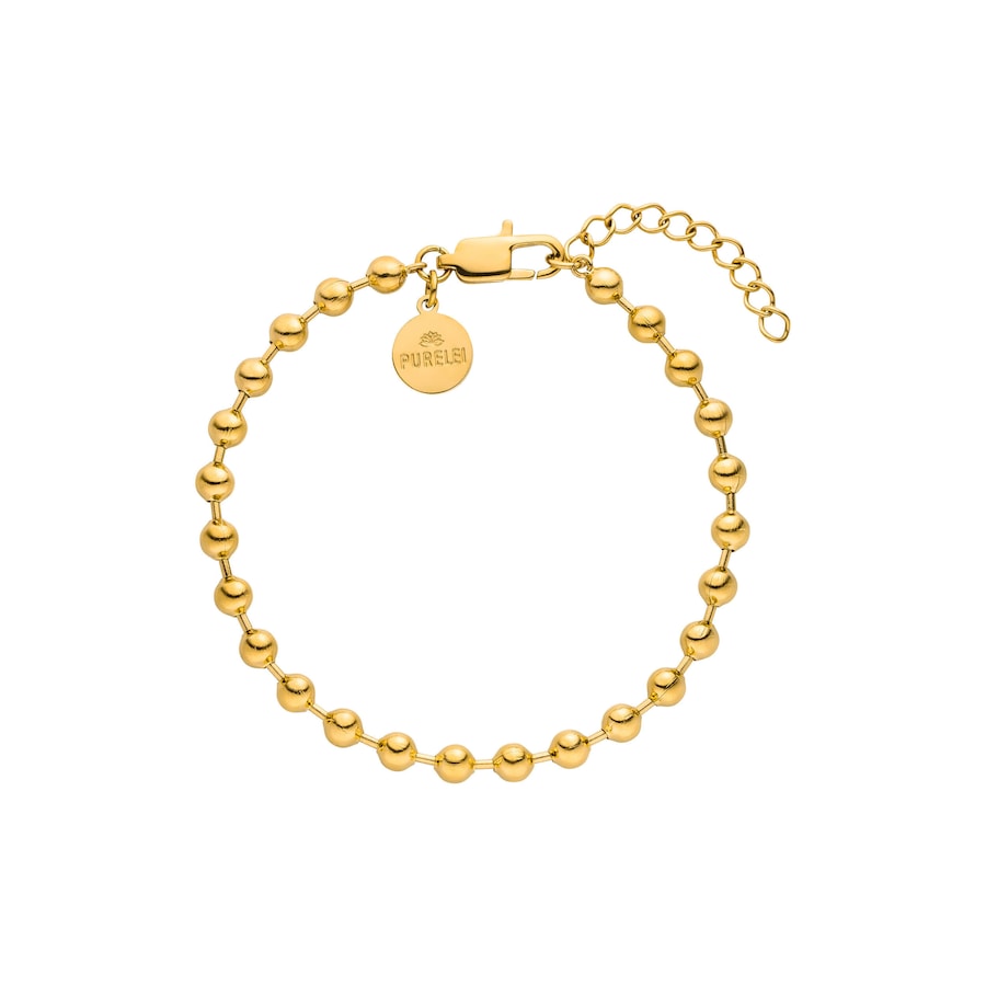 Purelei Bubble Armband 100% Edelstahl Gold Hellbraun Damen