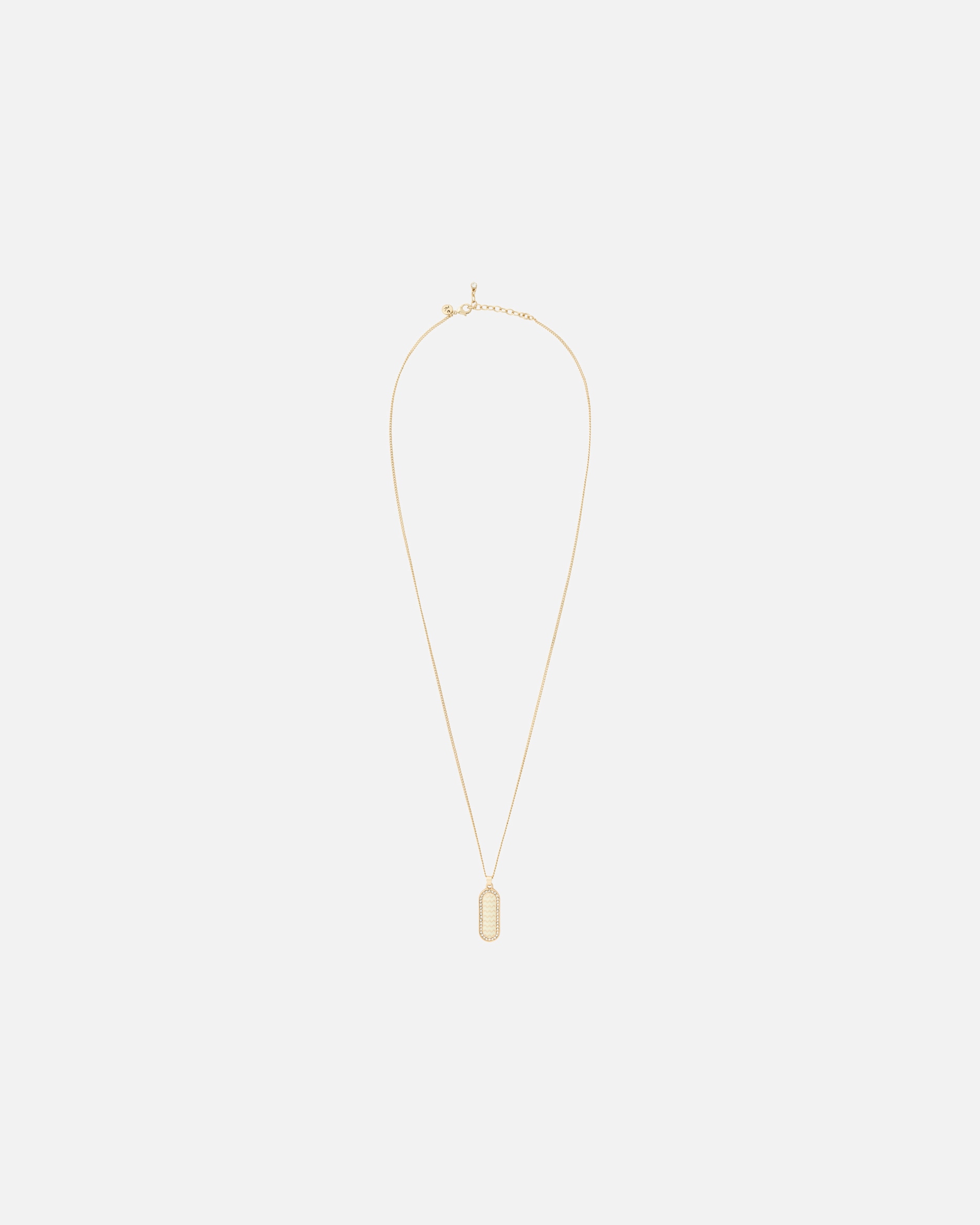 Halskette für Weiblich A&C Oslo – Nordic Design Jewellery Default Brand Line Kette Mit Anhänger 'White Dreams' gold