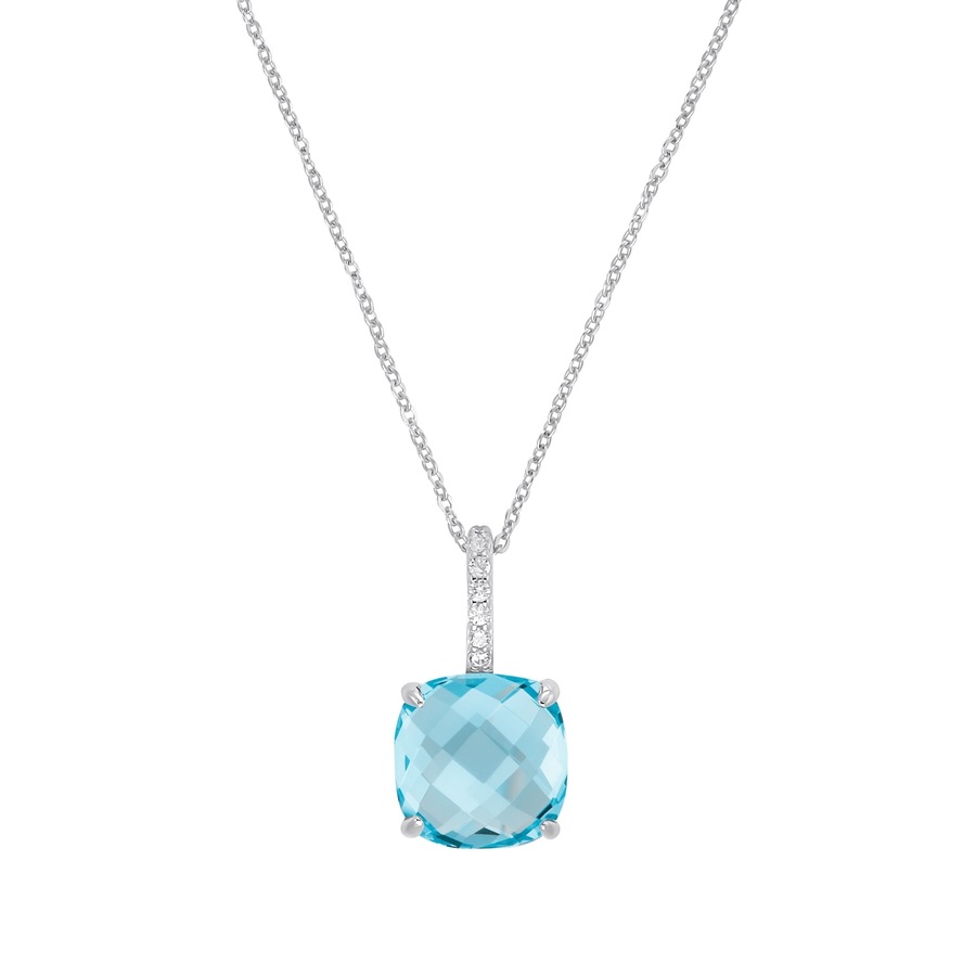 amor Kette mit Anhänger Blau Damen
