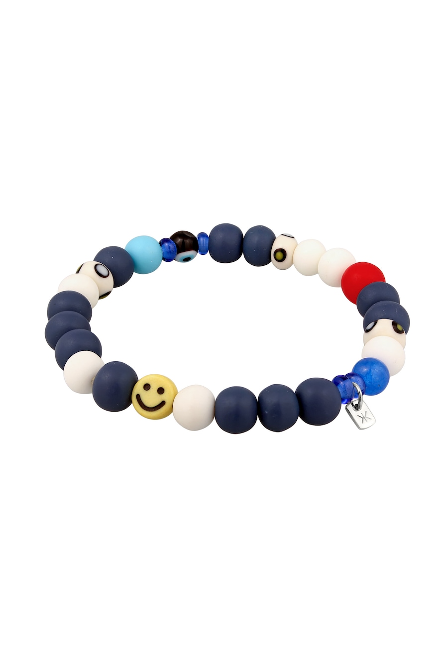 KUZZOI Glas Harz Perlen Evil Eye Smilling Bead 925 Sterling Silber 23 Herren