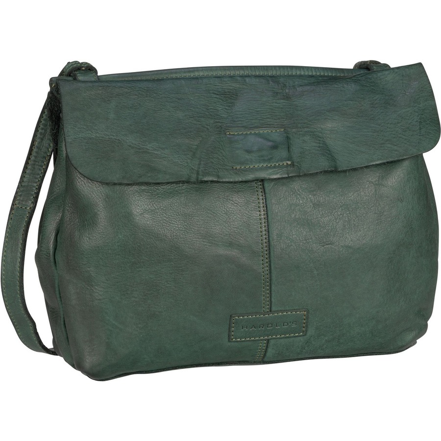 Harold's Umhängetasche Submarine flap M Grün Grau Damen