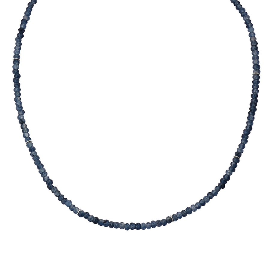 Glanzstücke München Halskette aus Sterling Silber in silber mit Chalcedon 40,0 cm Basiskette + 5,0 Verlängerung Damen
