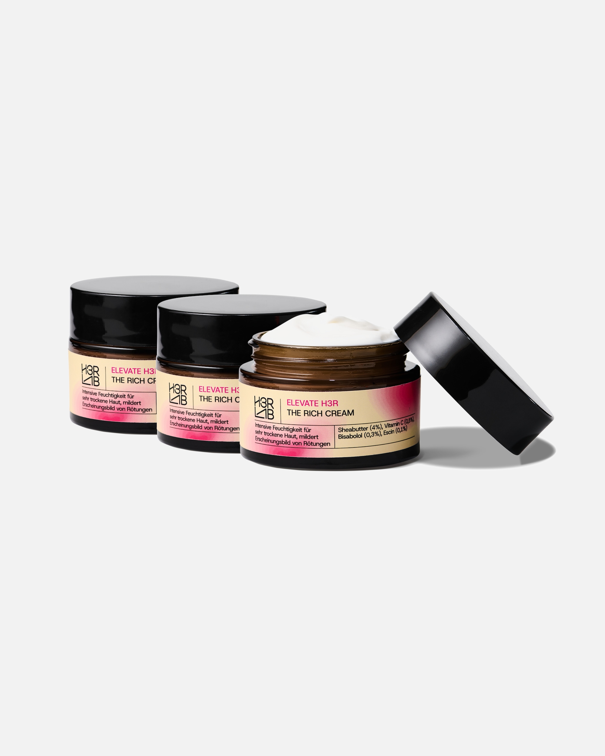 Gesichtscreme für Weiblich H3R LAB Default Brand Line The Rich Cream – für intensive Pflege & Hautberuhigung The Rich Cream 3er Set mit 20% Preisvorteil