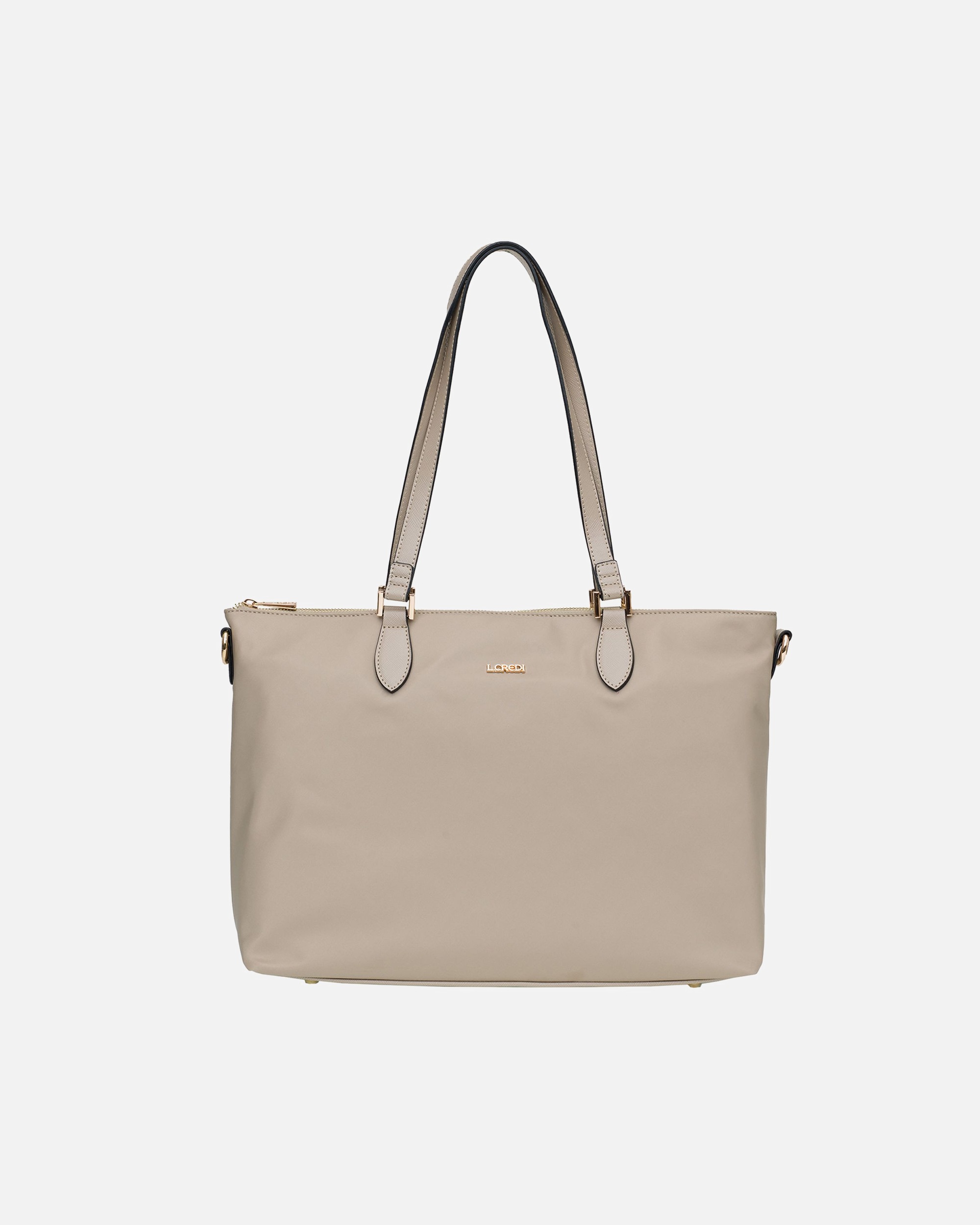 Clutch für Weiblich L.CREDI Alena Shopper beige