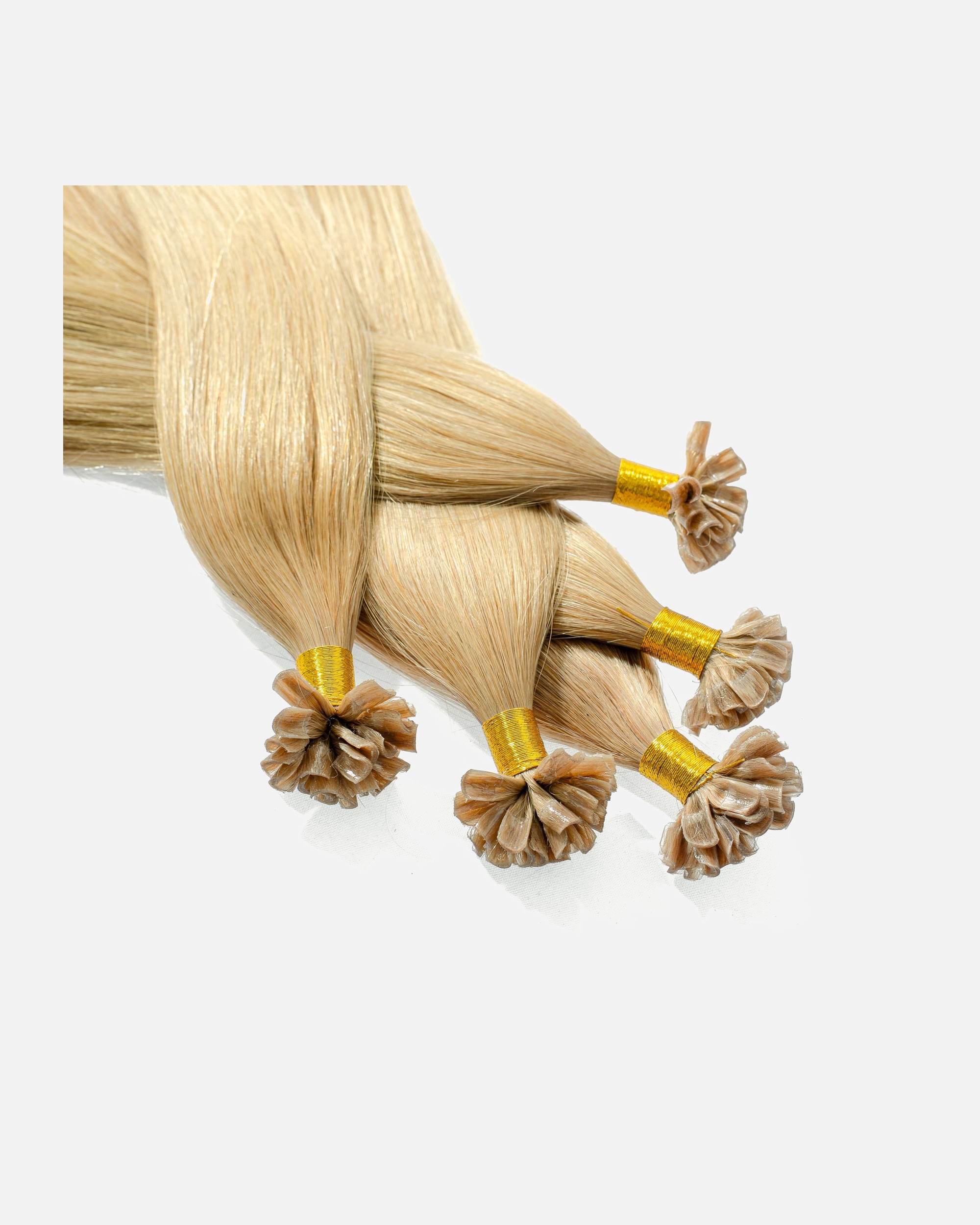 Extensions für Weiblich hair2heart Bonding Extensions Echthaar #9/31 Lichtblond Gold-Asch 0,5g 30cm