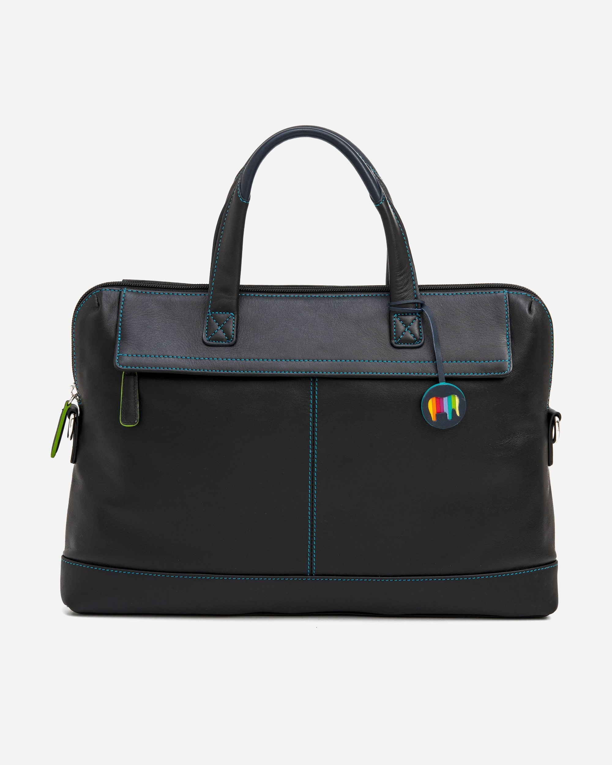 Laptoptasche für Männlich Mywalit Aktentasche Leder 40 cm Laptopfach black/pace