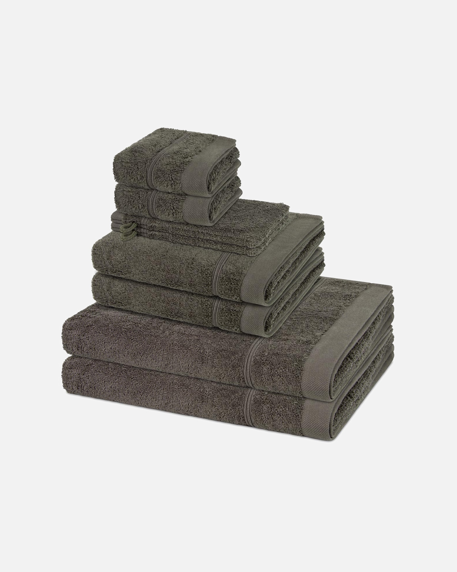 Handtuch für Unisex ROSS Handtuch-Set Rubin (8-teilig) Mokka