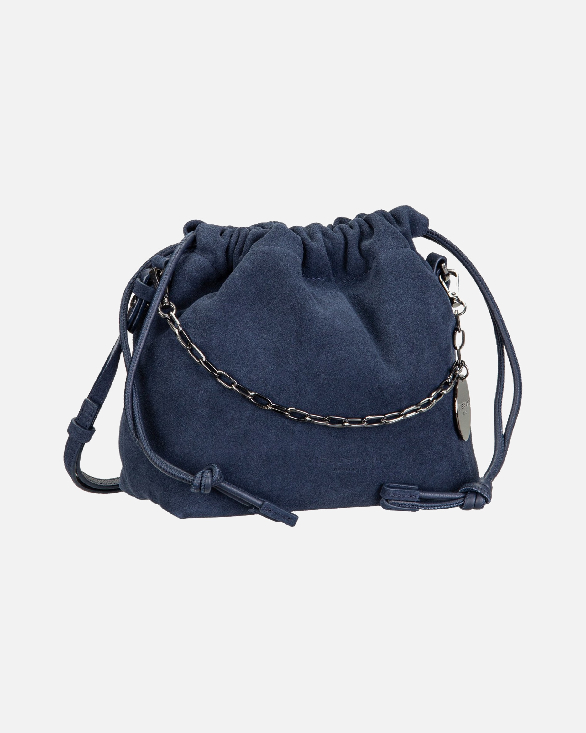 Umhängetasche für Weiblich Liebeskind Handtasche Lya II Hobo S Hydro Suede Peacoat