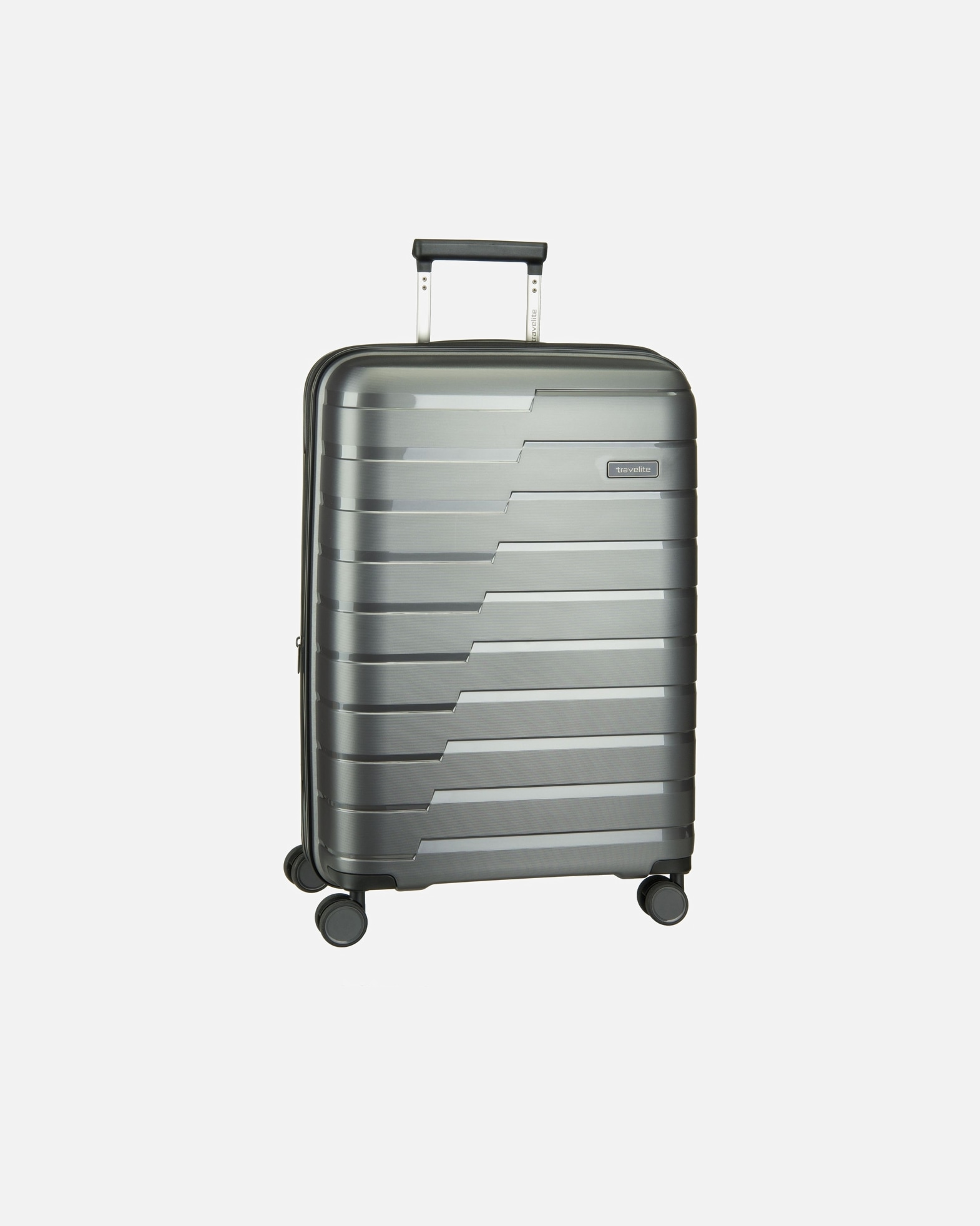 Trolley für Unisex Travelite Trolley + Koffer Air Base 4-Rad Trolley M Anthrazit