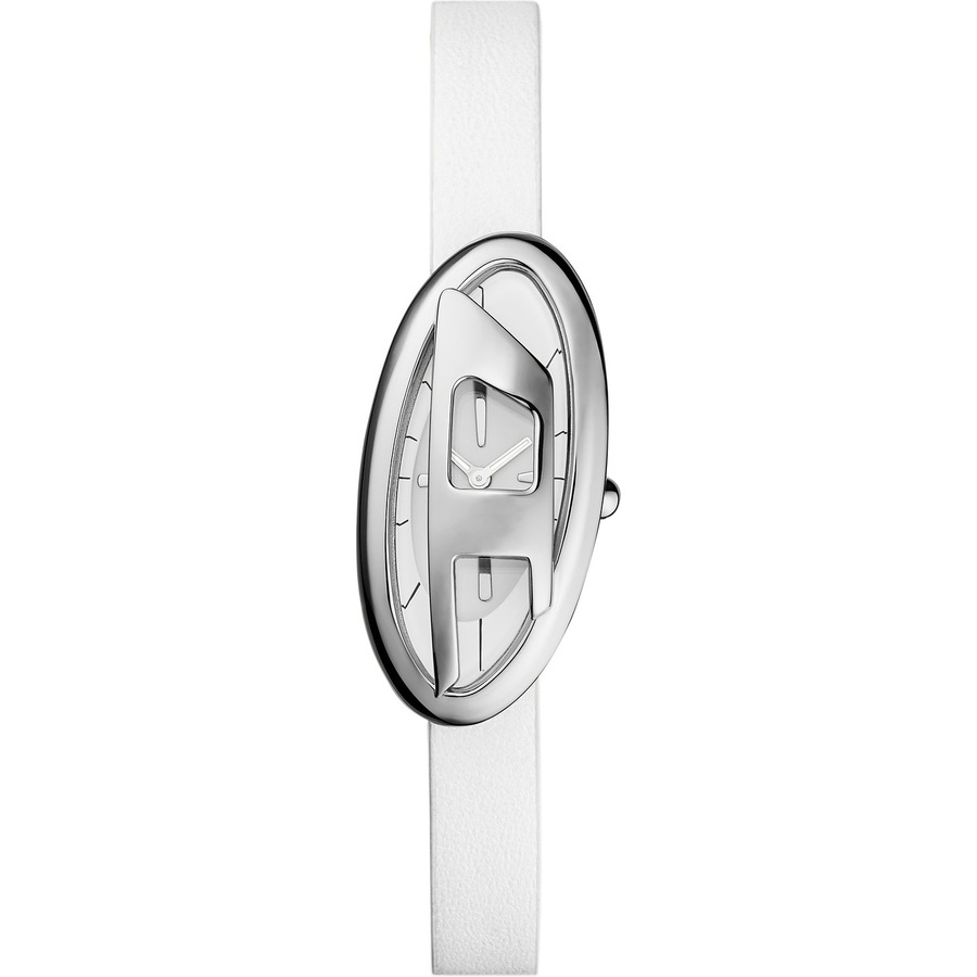 Diesel Damenuhr Edelstahl weiß Damen