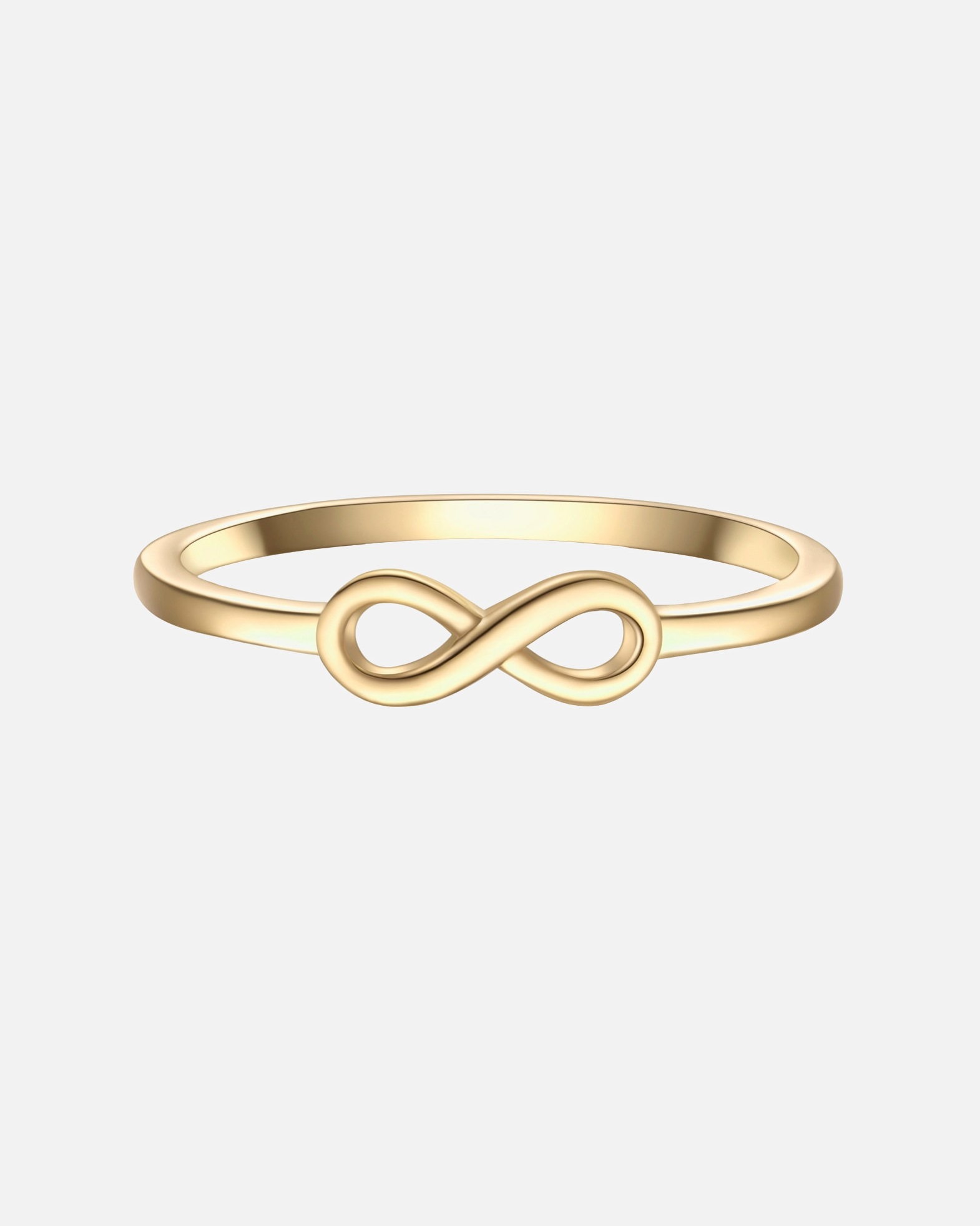 Ring für Weiblich Glanzstücke München Ring Infinity aus Sterling Silber in gelbgold 48