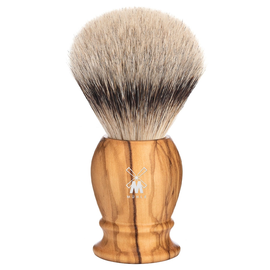 Mühle CLASSIC Rasierpinsel, Silberspitz Dachszupf, Griffmaterial Olivenholz Herren