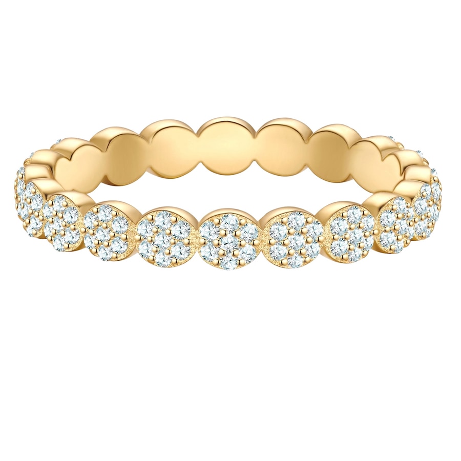 Glanzstücke München Ring aus Sterling Silber in gelbgold mit Zirkonia 48 Damen