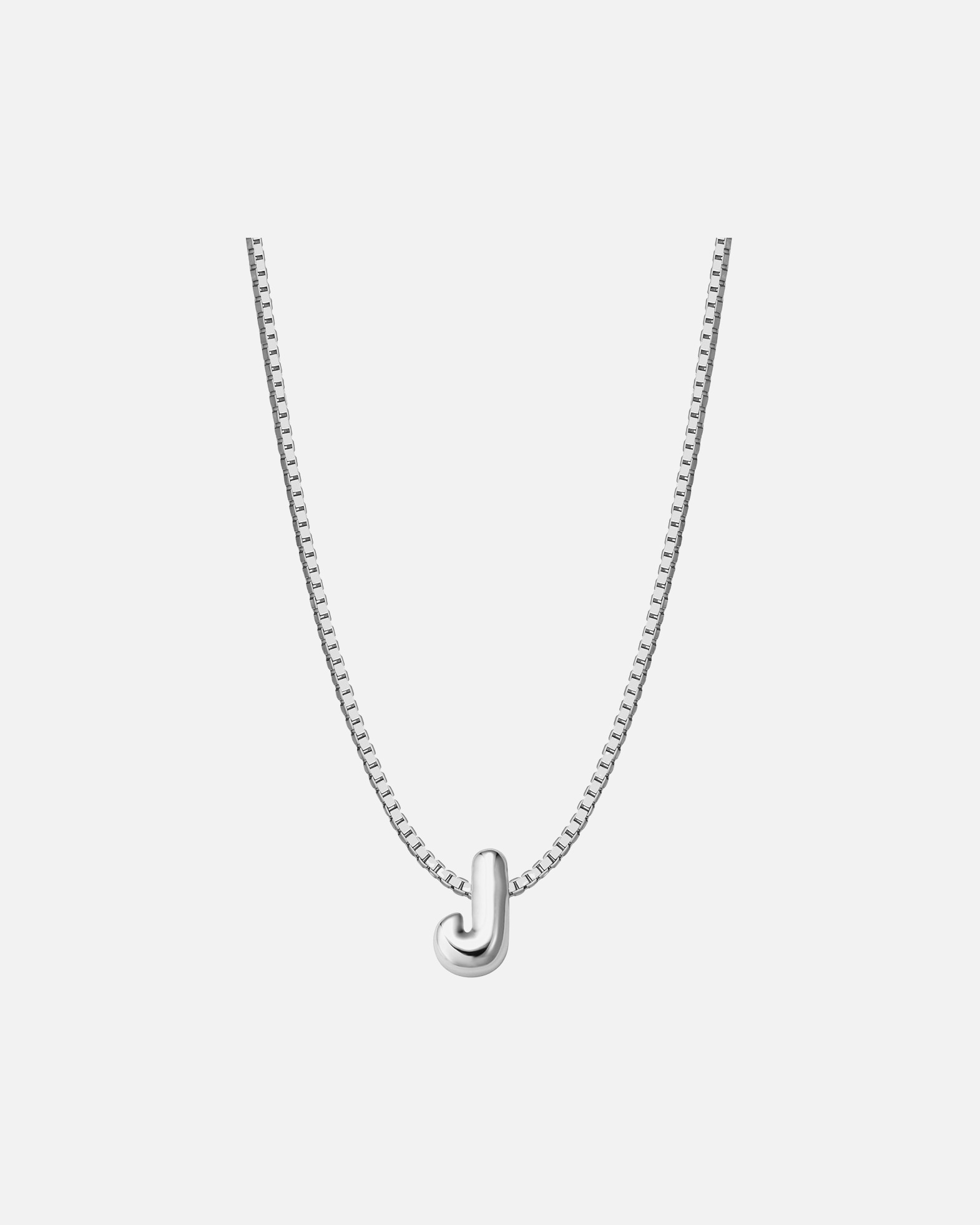 Halskette für Weiblich Glanzstücke München Halskette Buchstabe J aus Sterling Silber in silber 40,0 cm Basiskette + 5,0 cm Verlängerung