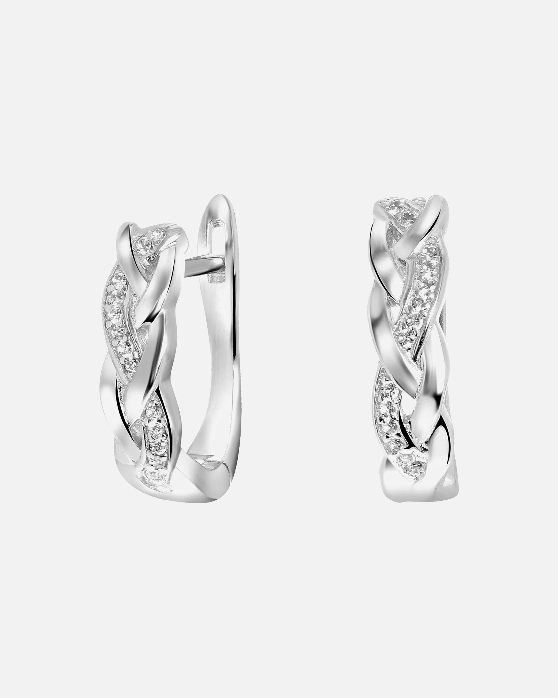 Ohrringe für Weiblich Lucardi Ohrringe 925 Silber - silbern Ohrringe 925 Silber - silbern