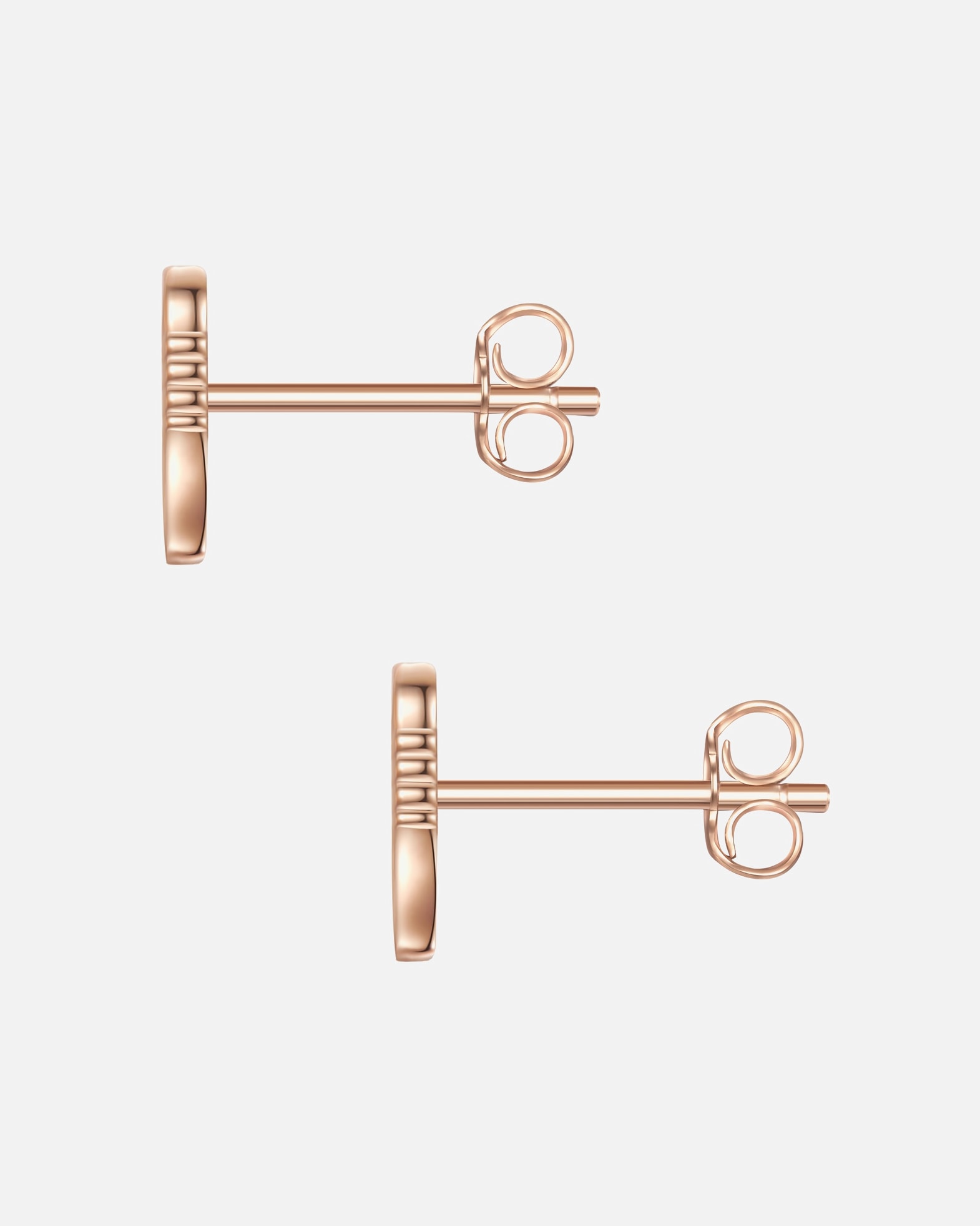 Ohrringe für Weiblich Glanzstücke München Ohrstecker Engel aus Sterling Silber in roségold 7,9 mm