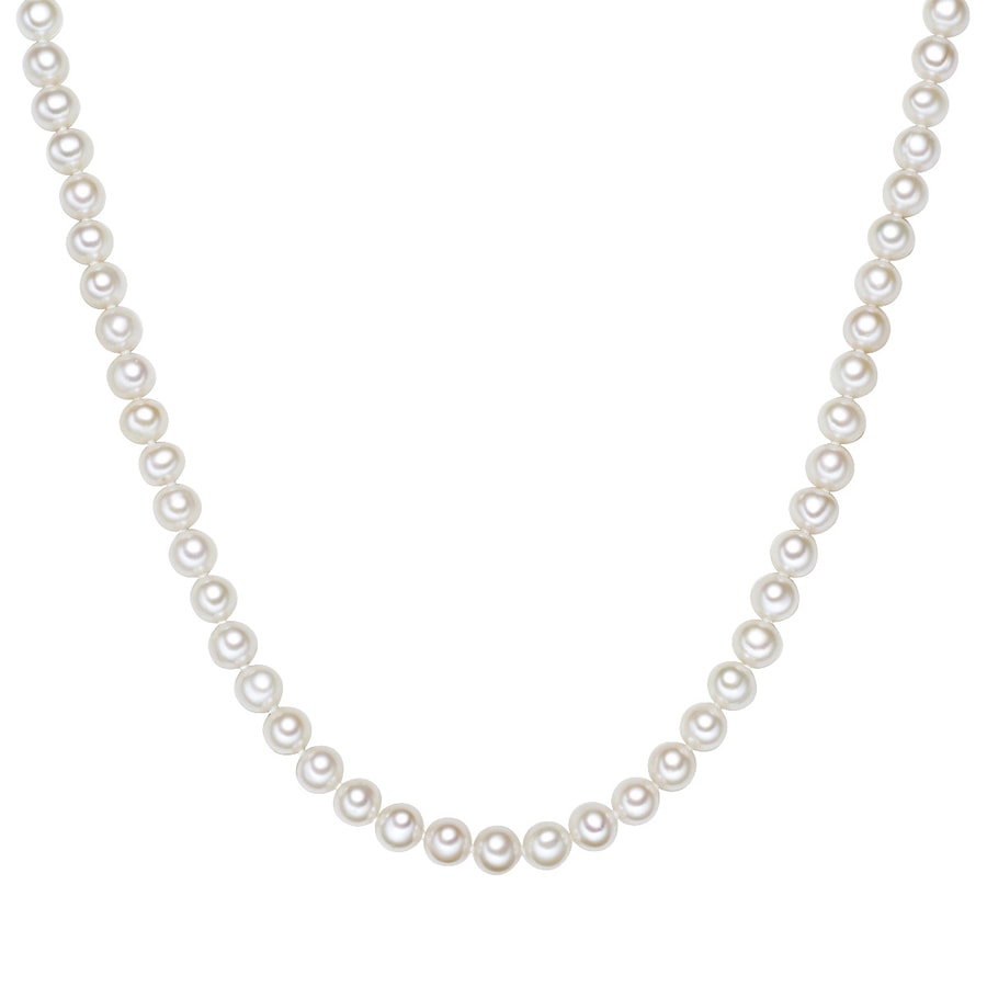 Valero Pearls Kette 925er Silber, Perle 70 cm + 5 Damen