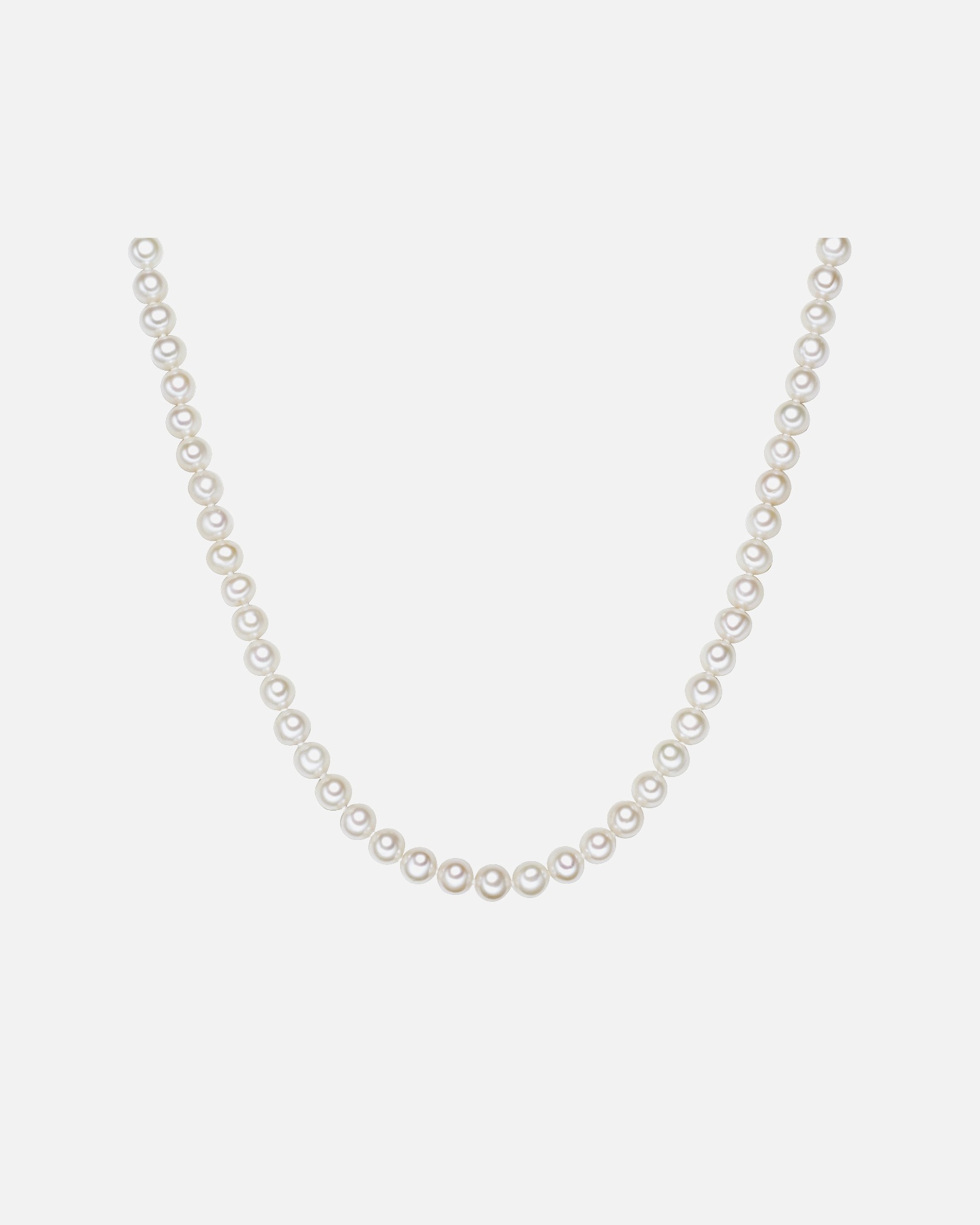 Halskette für Weiblich Valero Pearls Halskette aus Sterling Silber in silber mit Süßwasser-Zuchtperle 50 cm + 5 cm