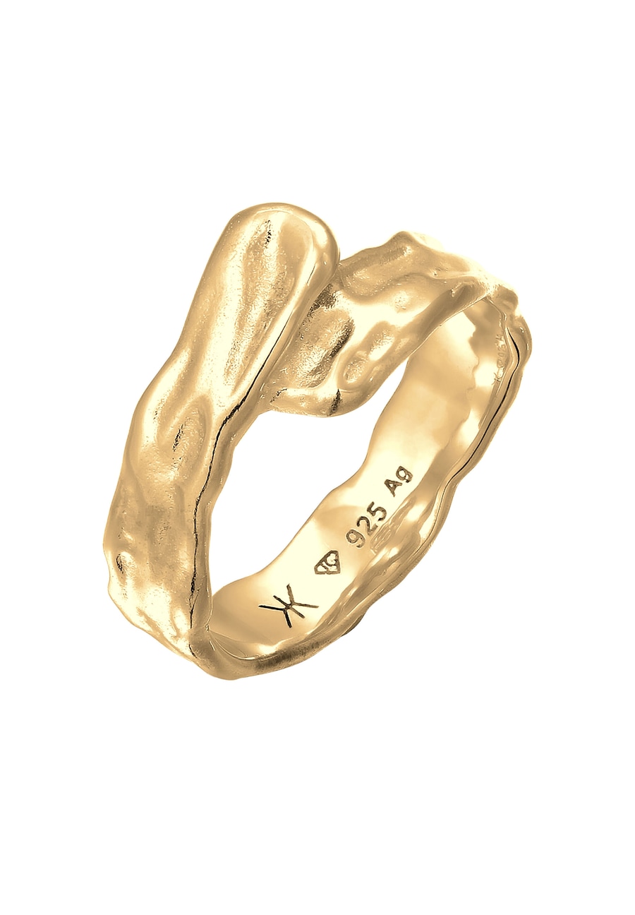 KUZZOI Bandring Organic Design 925 Sterling Silber 62 Herren