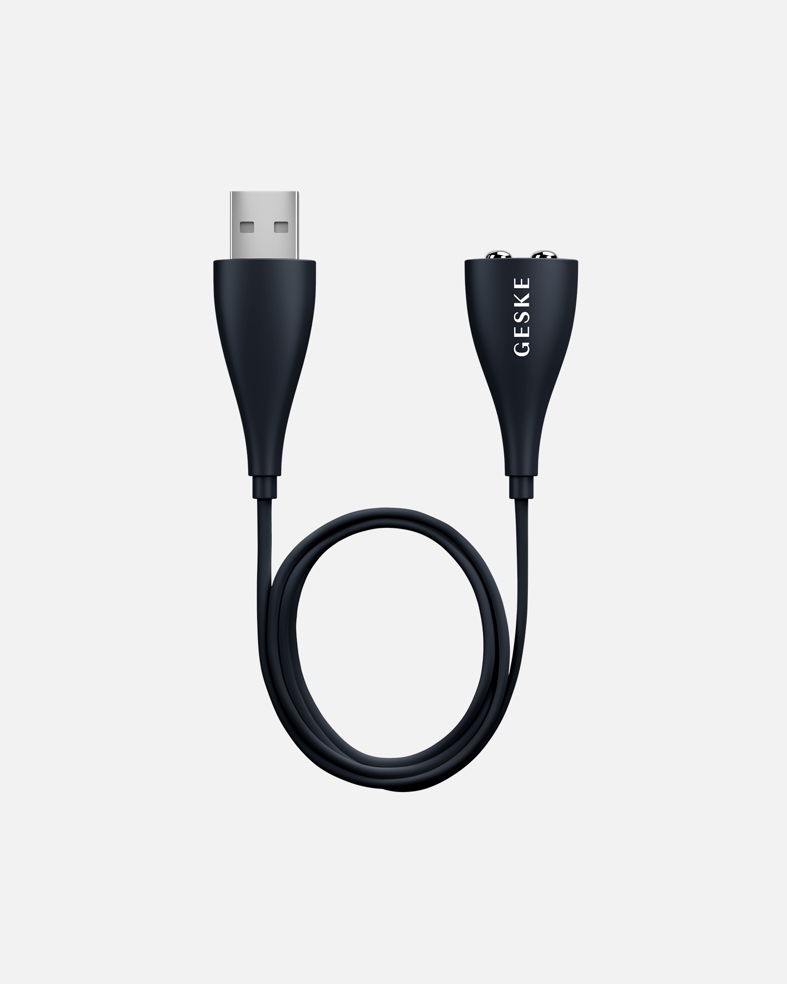 Pflege-Accessoire für Unisex GESKE Magnetisches USB-Kabel für alle GESKE-Geräte (Ersatz-Ladekabel) schwarz
