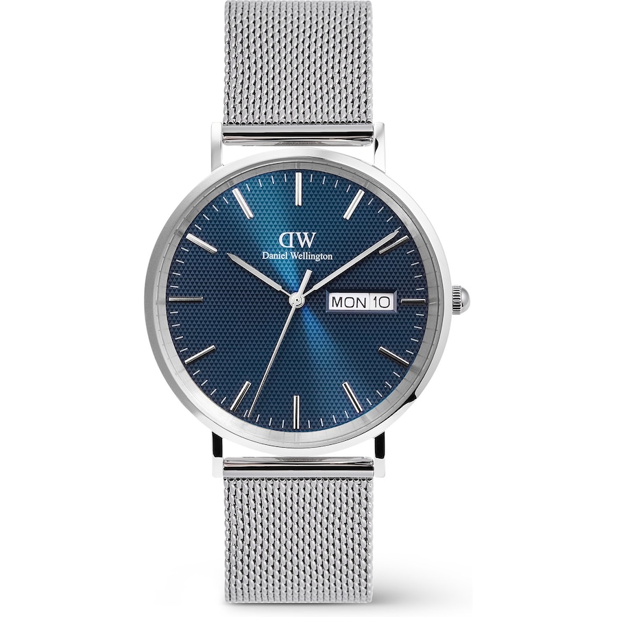 Daniel Wellington Herrenuhr Edelstahl blau, silber Herren