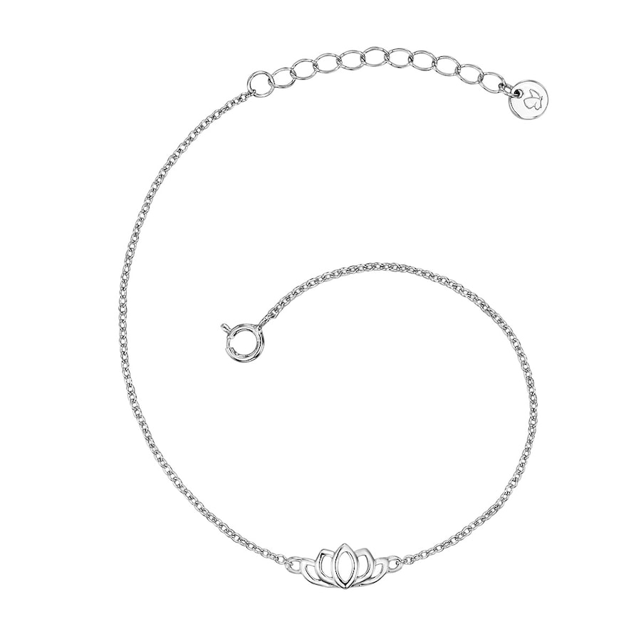 Glanzstücke München Armband Lotusblume Sterling Silber in 17,0 cm Basislänge + 3,0 Verlängerung Damen